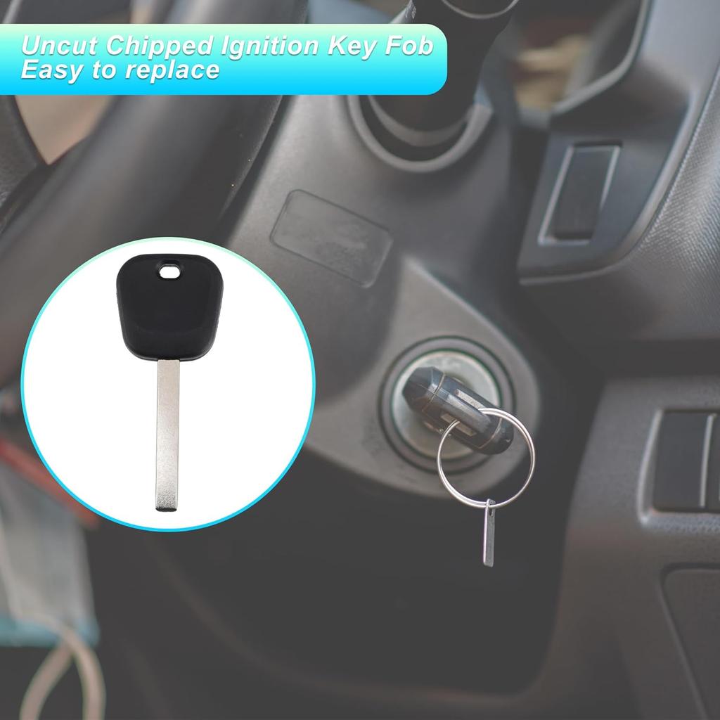 Uncut Chipped Ignition Key Fob for Chevrolet Camaro 2010-2016 Reusable | Transponder Chip Key 1 Pcs for Chevrolet Suburban 2015-2022