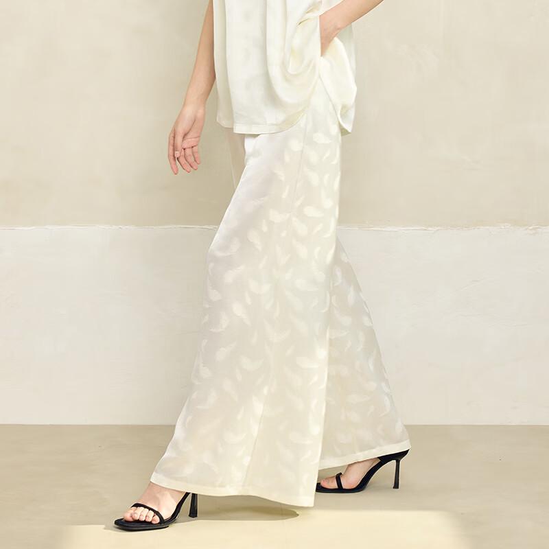 Heco Light Feather Women's Acetate Jacquard Wide-Leg Pants