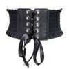 Curele Corset Retro Noi pentru Doamne Cataramă cu Ac Dantelă Elastică Stil Gothic Cummerbunds Șnur de Legat Goth Punk Pentru Femei pe Cămașă Rochie Curea