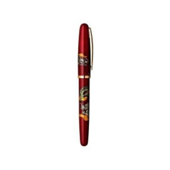 Platinum Fountain Bikou Soryu Fine Nib Pen, PGB-12000M #71-2, Vermilion, (F)