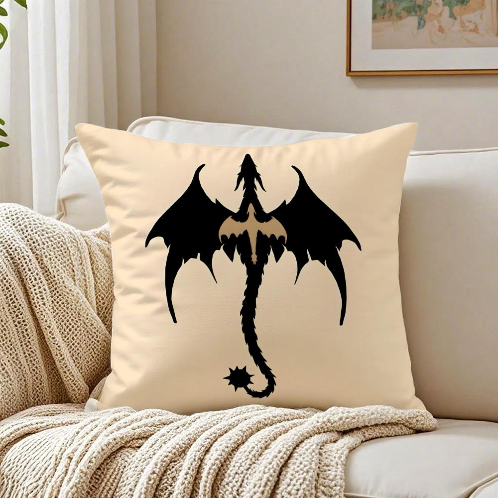 Book Epic FFourth Wing Cushion Cover Pillowcase Antidustmite Living Room Sofa Decor Cushion Room