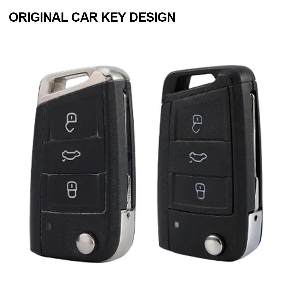 TPU Car Flip Key Case Cover Shell Fob For Seat Ateca Leon FR Ibiza Skoda Octavia Kodiaq