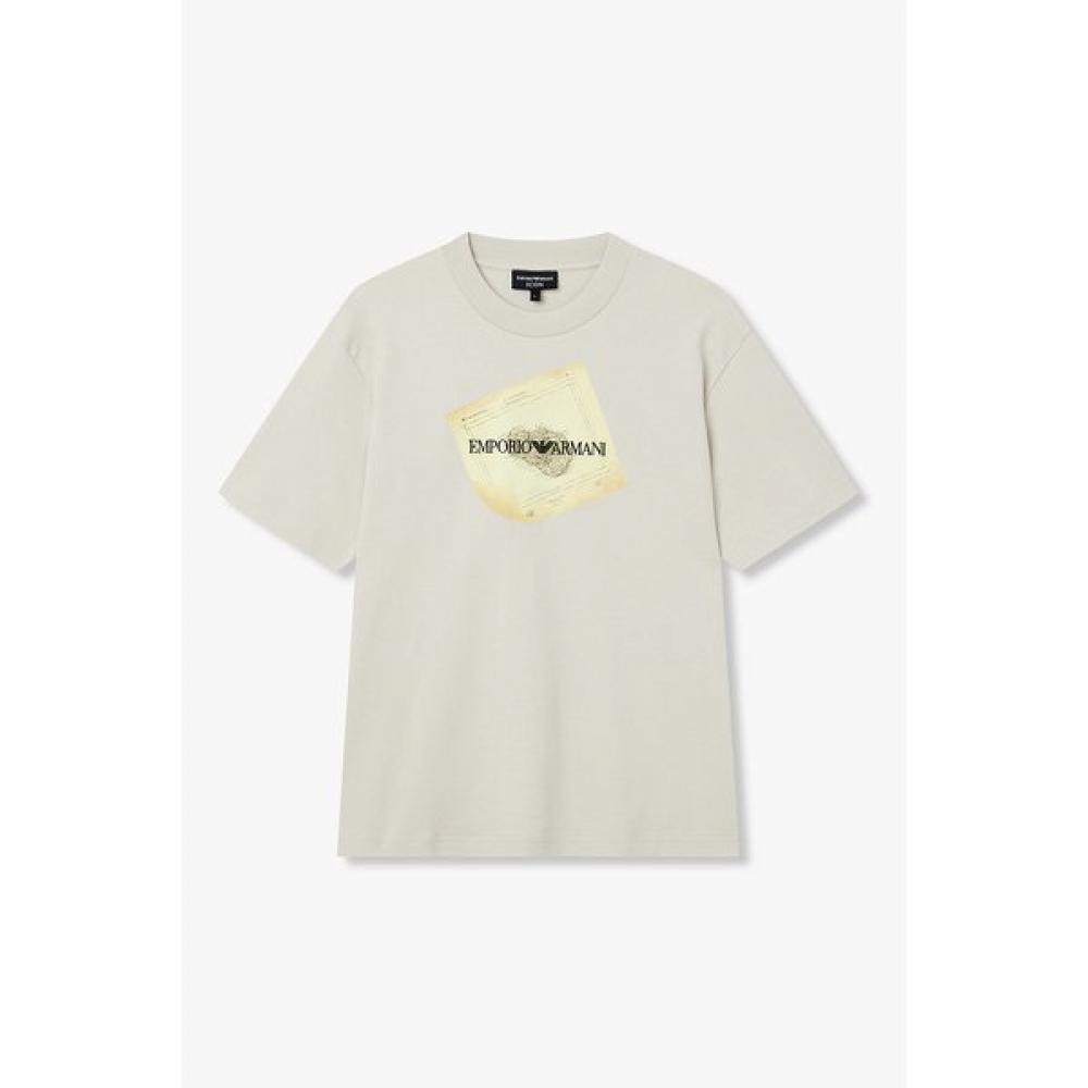 Emporio Armani Men S Square Graphic Crew Neck T ShirT A516126069 S
