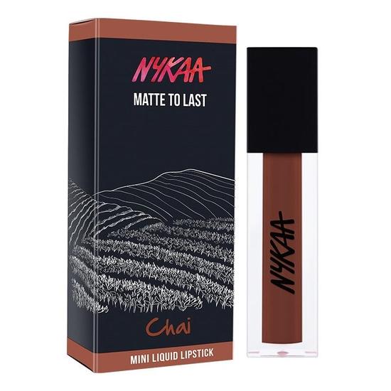 

Nykaa Матовый до последнего! Мини жидкая помада - Чай 18