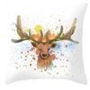 Christmas Elk Pillow Cover Home Gift Cushion Cover Fabric Sofa Pillow Cover