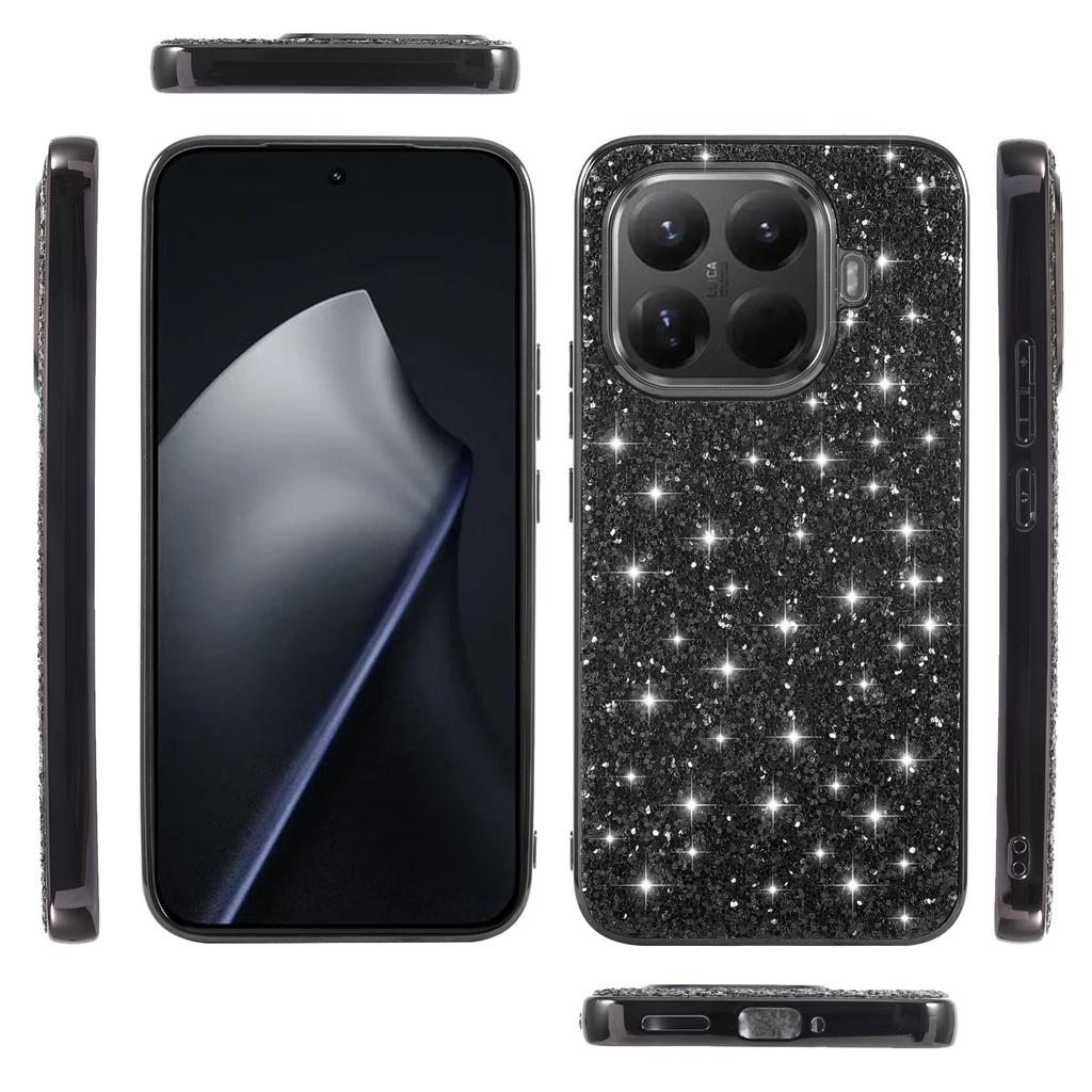 For Xiaomi 15T Pro Case Electroplating TPU + PC Sparkling Glitter Phone Back Cover