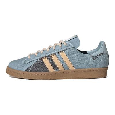 Originals Campus 80S Seidenstraße Rutschfest Langlebig Leicht Low Top Skate Schuhe Unisex Sneaker Grau Blau ID4794