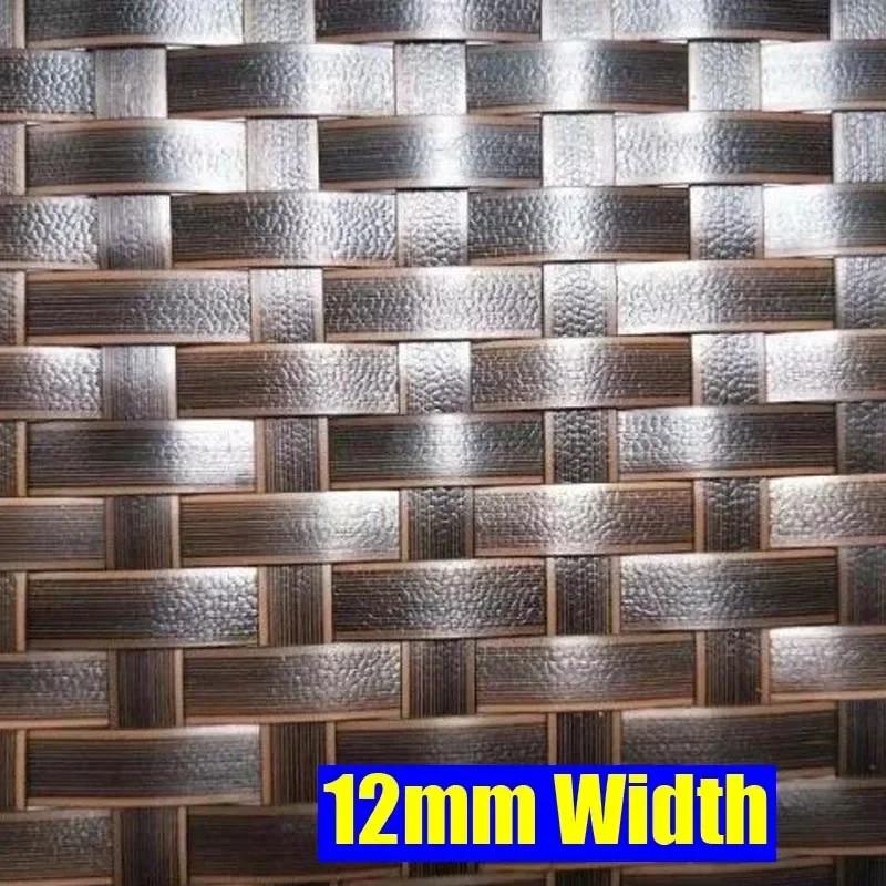 500g 31 Types Thicker Round/Flat PE Synthetic Rattan Material For Weaving Basket Chair Sofa Table Repair DIY Craft Plastic Rope