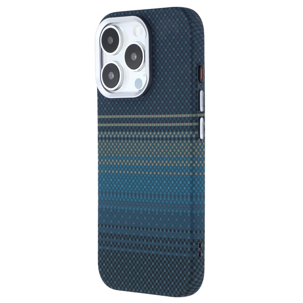 For iPhone 16 Pro Max Case Compatible with MagSafe Carbon Fiber Texture Water-Transfer PC Phone Cover