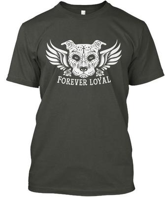 Pit Bull Forever Loyal T-Shirts T-Shirt Hergestellt in den USA Größe S bis 5XL