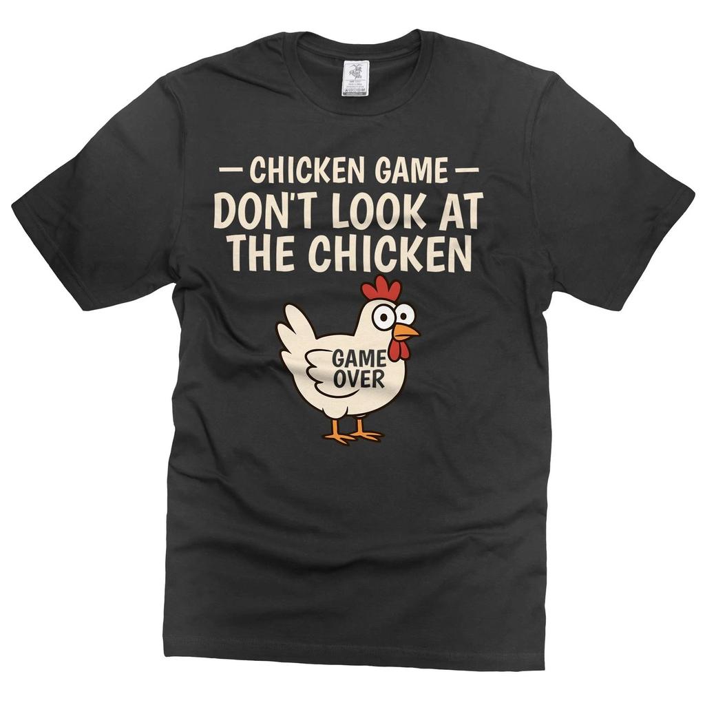Funny humor joke shirt don't look at the chicken tshirt chicken animal t-shirt