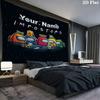 Among Us Custom Name Wall Tapestry Aesthetic Wall Hanging Printed Fabric Blanket Decorative Tapestries for Bedroom Living Room Home Decor