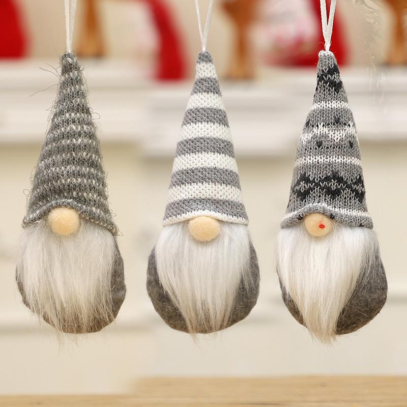 1Pcs Xmas Tree Hanging Santa Faceless Gnome Doll Wall Decor Adorable Christmas Dinner Festive Atmosphere Unique Ornament