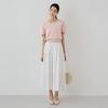 MOMET Fog Basic Short Sleeve Knit Baby Pink