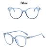Round Shape Transparent Lens Glasses UV400 Protection Sunglasses Candy Sweet Glasses Transparent Latest Summer Classic Style Mirrored Lens Stylish