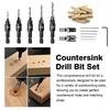 Woodworking Countersunk Head Drill And Chamfering One Piece Hexagonal Handle Countersunk Fried Dough Twist Drill