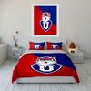 Red and Blue Shield Design Set Bedding Duvet Cover Set Duvet Cover Pillowcases  (1 * Duvet Cover 2 * Pillowcases, without duvet insert)