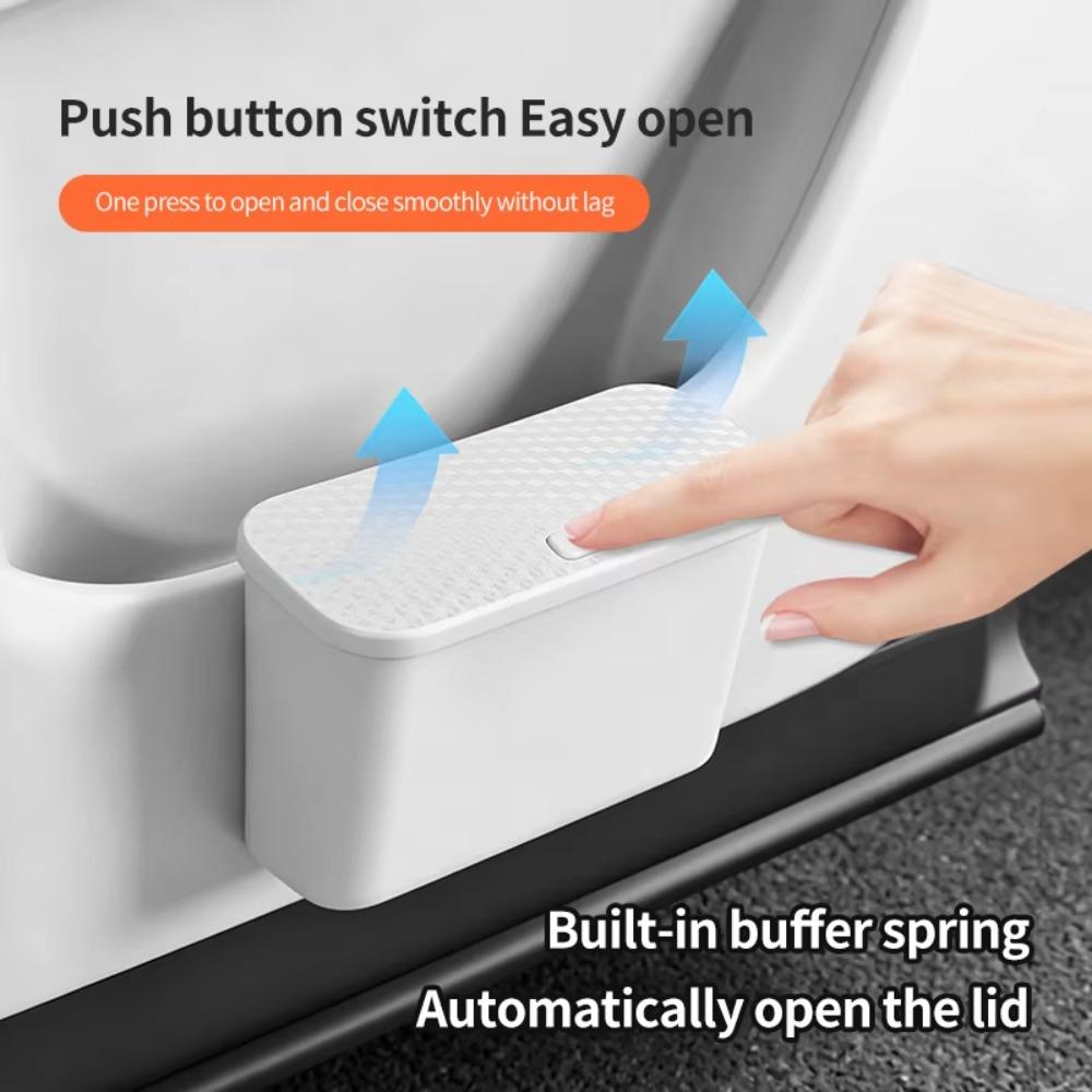 Car Mounted Car Storage Organizer Box Multifunctional Car Trash Can for Wet and Dry Use