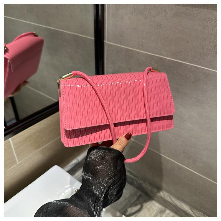 

Women s bag fashion Korean version shoulder bag armpit bag 2024 new bag women s bag trend portable women s bag рожевий