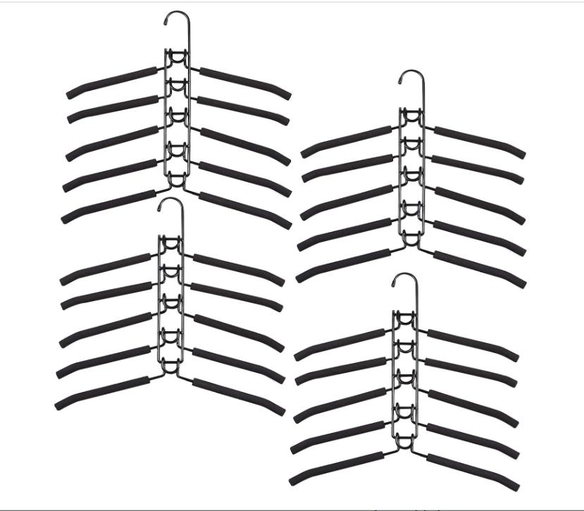 Store neatly Multi-layer Detachable Clothes Hanger Sponge Anti-slip Magic Storage Wardrobe Clothes Support Sousehold Home