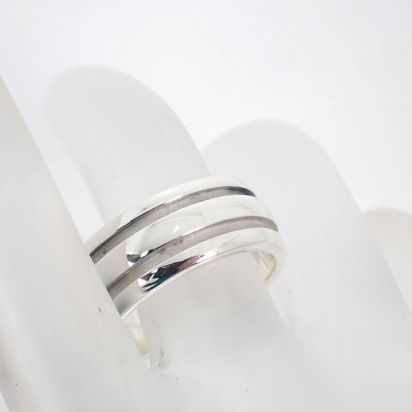 [Used] TIFFANY 925 Double Line Ring / Size 20 / j51-8
