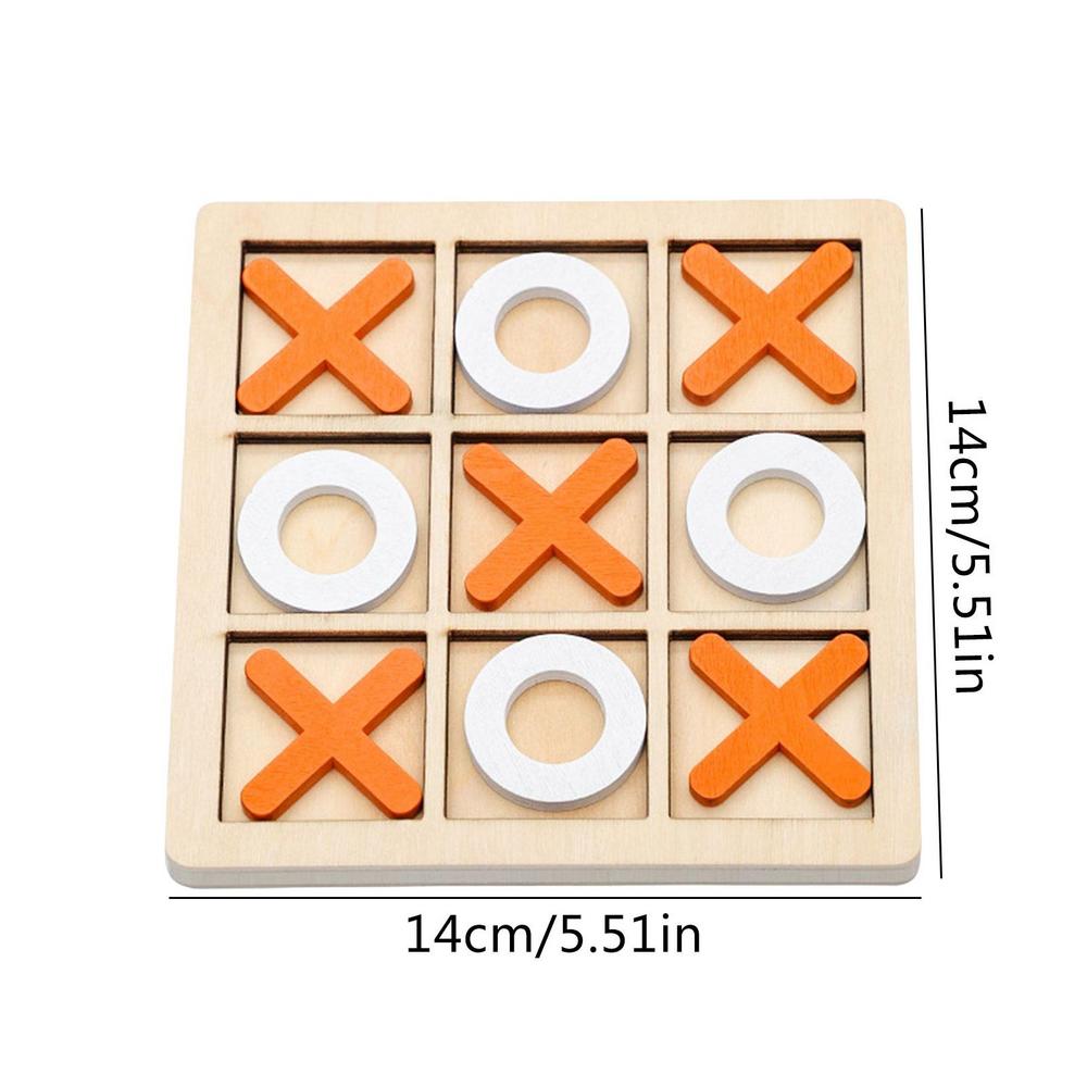 Xo Board Game Wooden Board Toy Parent-child Interaction Children's Game Development Intelligence Puzzle Desktop Toy Chess Gifts