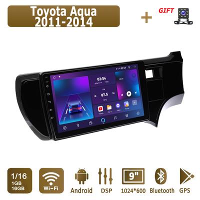 Android Car Radio For Toyota Aqua 2011-2014 Multimedia Player Head Unit Stereo GPS Navigation BT WIFI 1+16GB