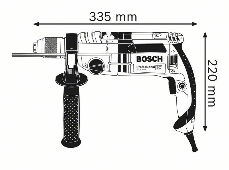 Impact Drill Gsb 24-2 Stroke 1100W - B 60119C801