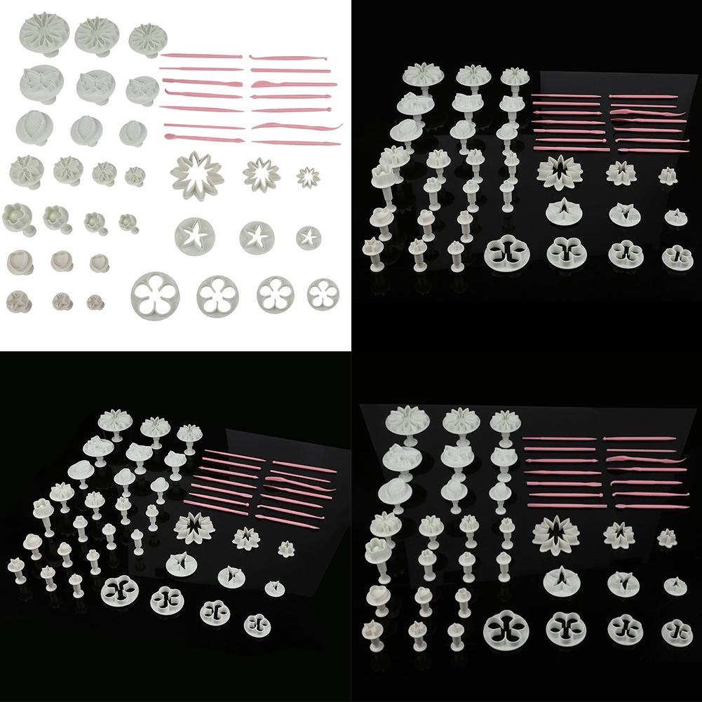 47pcs/set Fondant Cake Decoration Cutters   Cutter Molds   Pastry Baking Decor Tool