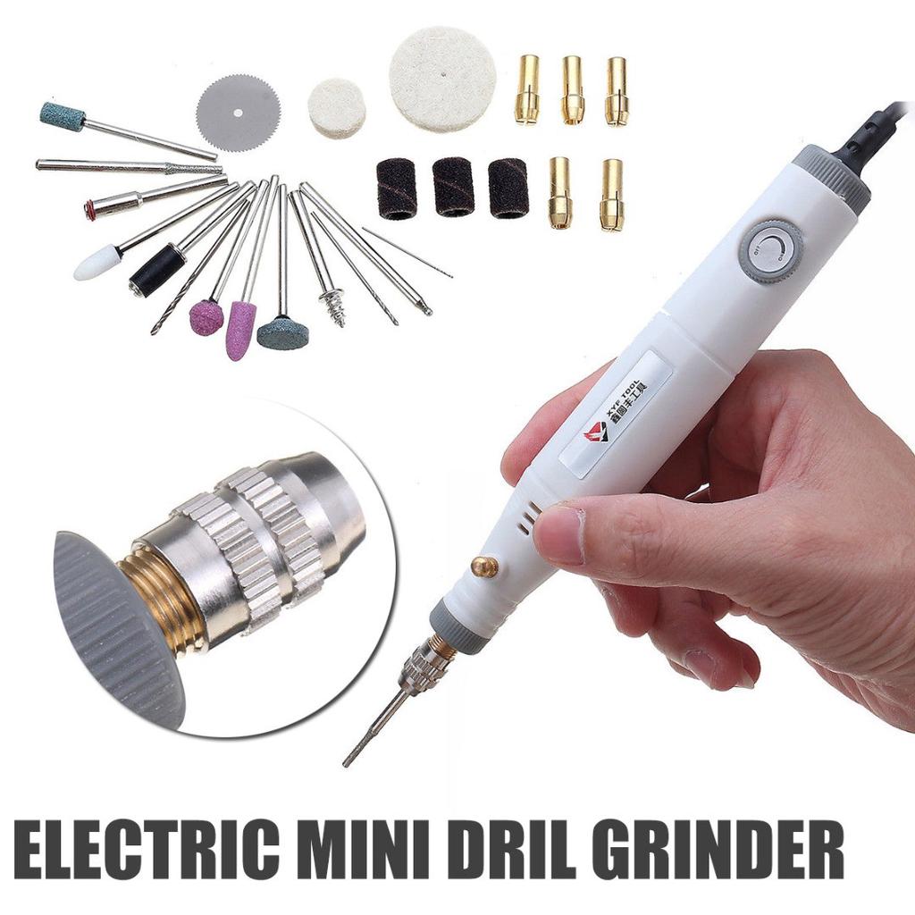 Buy Manyi 110-230V 18W Mini Electric Drill Grinder Kit Variable Speed ...