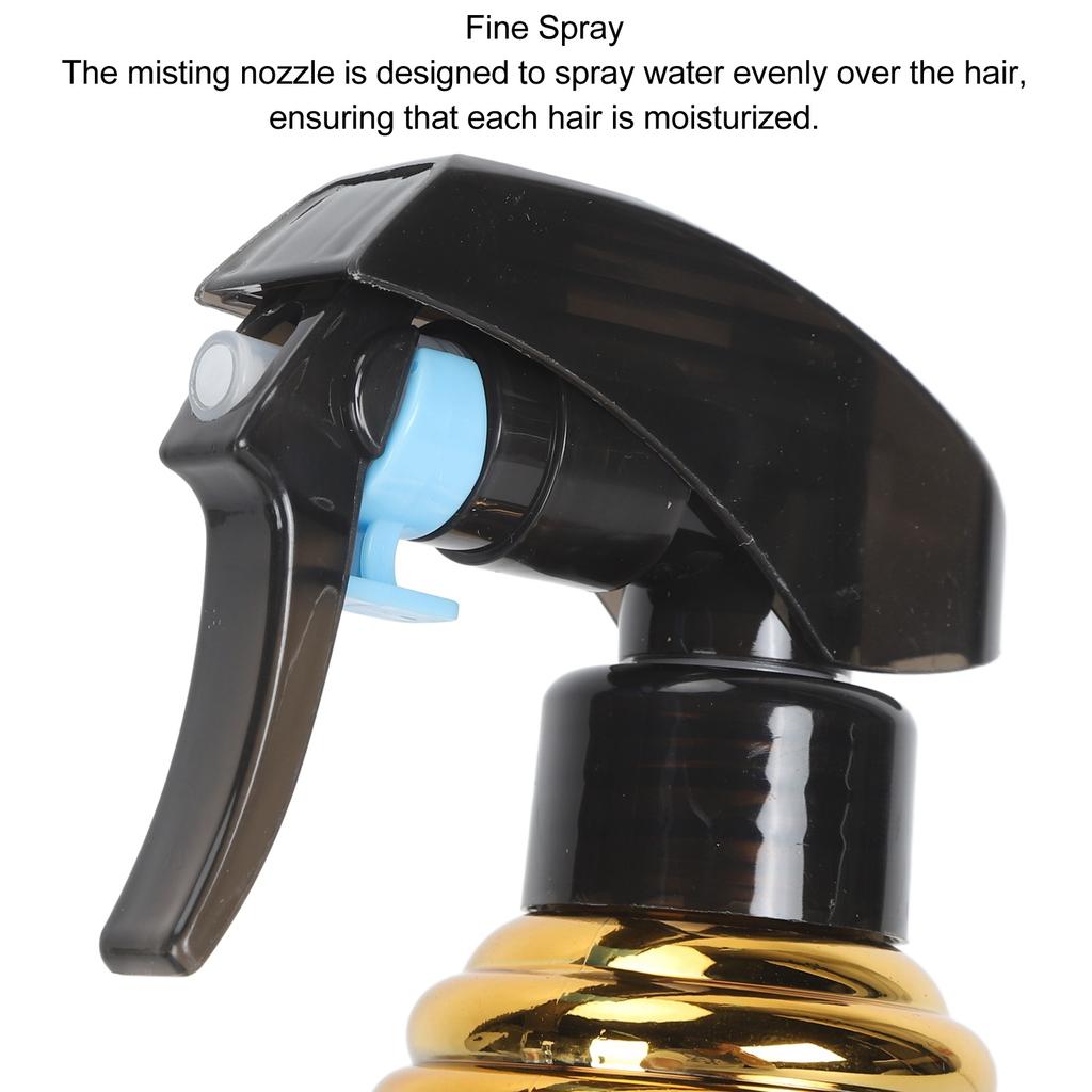 2Pcs Hair Spray Bottle Large Capacity Vintage Ergonomic Adjustable Multifunction Hair Mist Spray Bottle for Beauty Salon