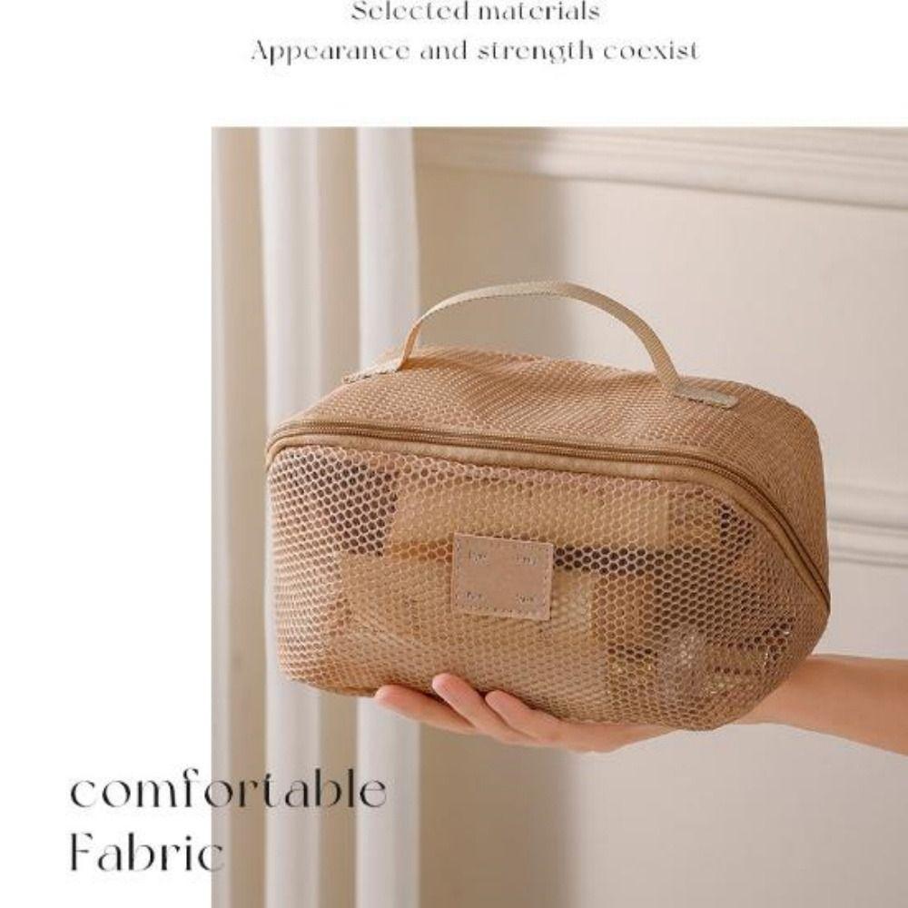 10 Colors Mesh Makeup Bag Multifunction Lipstick Organizer Bags New Ladies Toiletry Storage Bag