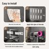 No-Drill Anti-Theft Wall Mount Hair Dryer Holder for Hotels and Guesthouses