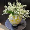 Ceramic Vase Handmade Porcelain Pot Blue and White Porcelain Jar Chinese-style Retro Flower Vase Home Decoration Accessories