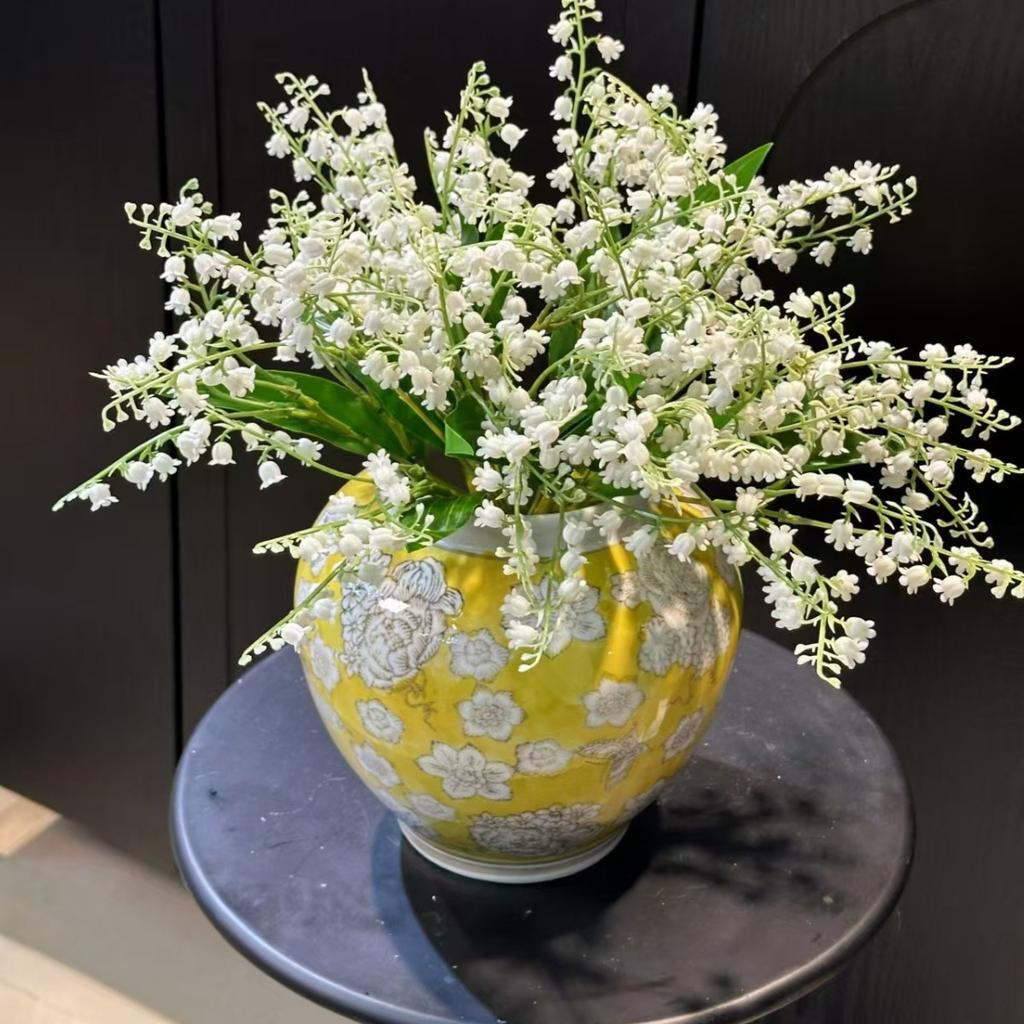 Ceramic Vase Handmade Porcelain Pot Blue and White Porcelain Jar Chinese-style Retro Flower Vase Home Decoration Accessories