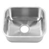 RV Sink Wash Basin Stainless Steel 430x370x180mm Rust Resistant Large Capacity for Camper Yacht Moto
