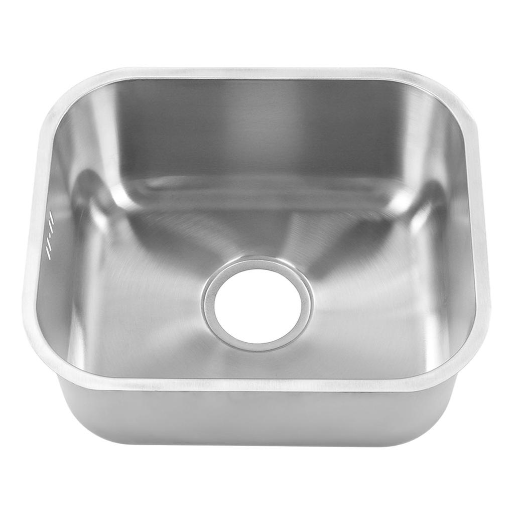 RV Sink Wash Basin Stainless Steel 430x370x180mm Rust Resistant Large Capacity for Camper Yacht Moto