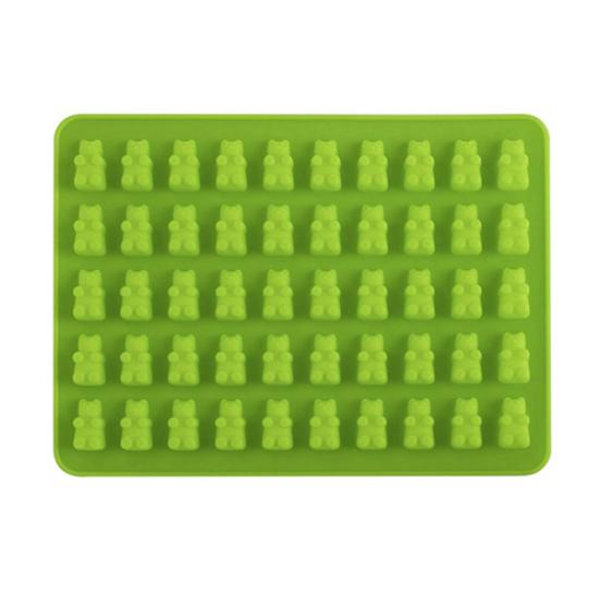 Gummibärchen-Süßigkeitsform-Set, Schokoladen-Backformen, DIY-Dekorationswerkzeug, 50 Mulden