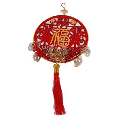 Nodo Cinese Decorazione Bacche Rosse Simulate Ginkgo Fu Capodanno Nodo Cinese Decorazione da Appendere