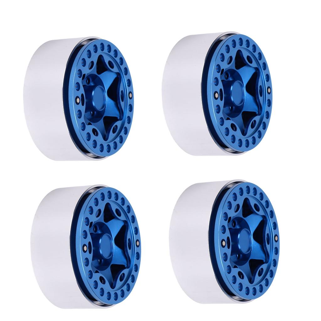 4pcs 1.9 Inch Beadlock Wheel Rim Hub Aluminum Alloy RC Wheel Hub for 1 10 RC Crawler Upgrade Accessories Imitation VP