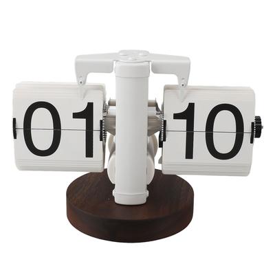 Flip Desk Clock Retro Single Sided Battery Powered Retro Vintage Design Digital Mechanical Auto