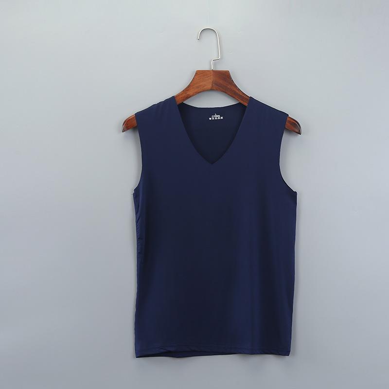 Men's Seamless Ice Silk Quick-Dry V-Neck Sleeveless Vest