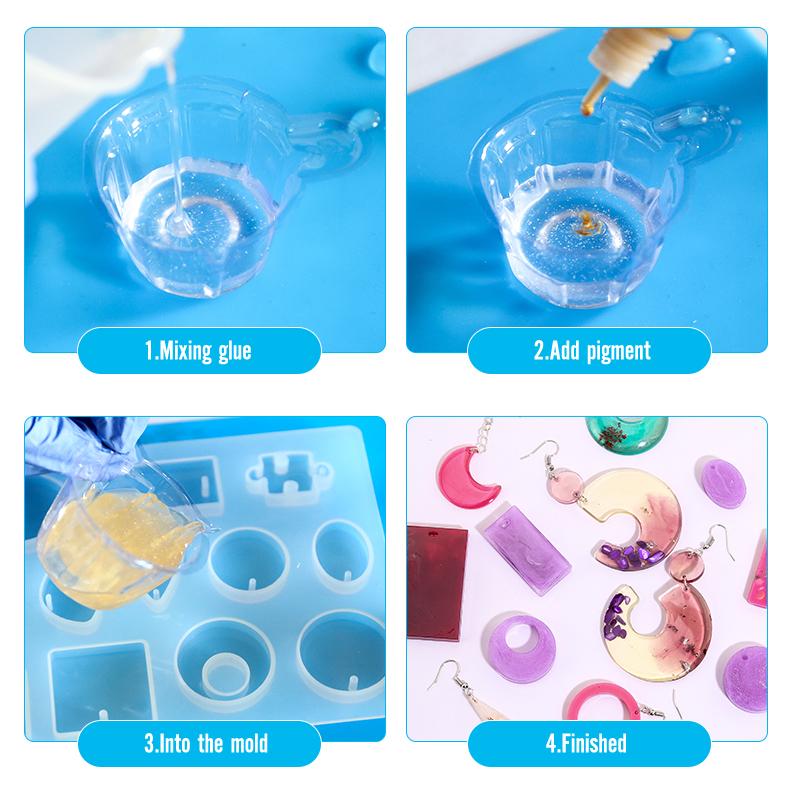 30 Stile Silikon Ohrring Anhänger Silikon Harz Formen Schmuckherstellung Gießform für DIY UV Harz Epoxid Anhänger Basteln Handgemacht