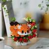 Flower Moon Animal Micro Building Blocks Sanrio Cinnamoroll Losto Panda Cat Dog Fox 3D Model Mini Brick Figure Toys for Kid Gift