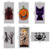 Bloodstained Handprint Scary Ghost Window Sticker Spooky Party Door Stickers  Window Decoration