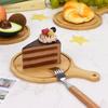 6 Pcs Round Wood Chopping Boards For Kitchen 9.65 Inch Charcuterie Cheese Board With Handle Wood Serving Plate Tray For Pizza Me