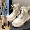 Autumn and Winter Thick-soled Retro Women's Boots Korean Version of Handsome Motorcycle Short Boots Women