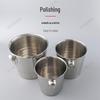 ZISIZ Stainless Steel Thickened Ice Bucket