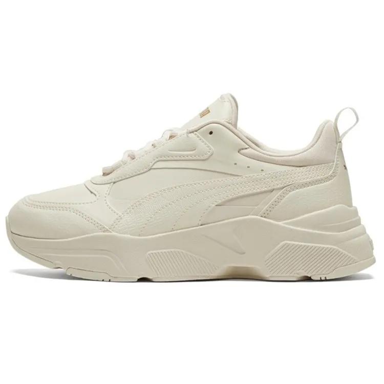 Puma Womens Cassia SL 'Pristine' (women's Sizes) Pristine / Pristine / Team Gold Casual Shoes 385279 03