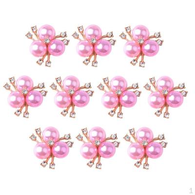 10 Stück Legierung Mode Kristall Flatback Schmuck Zubehör Strass Perlen Charms für Frauen